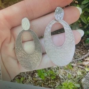Hammered Sterling Silver Earrings
